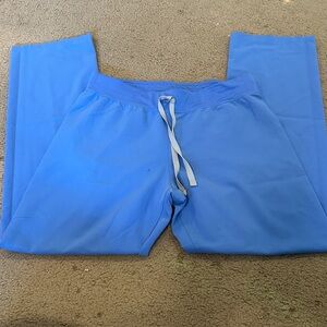 Figs ceil blue Pants with  Drawstring